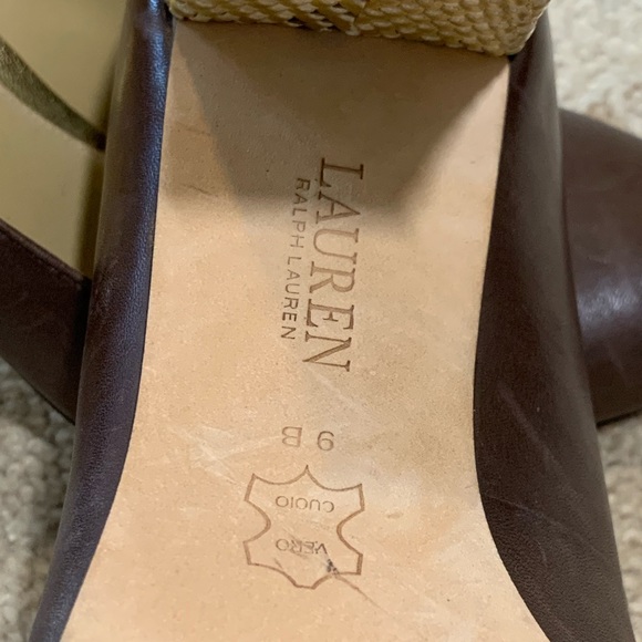 Ralph Lauren Brown Leather Pumps, Size 9 - EUC - Picture 9 of 9